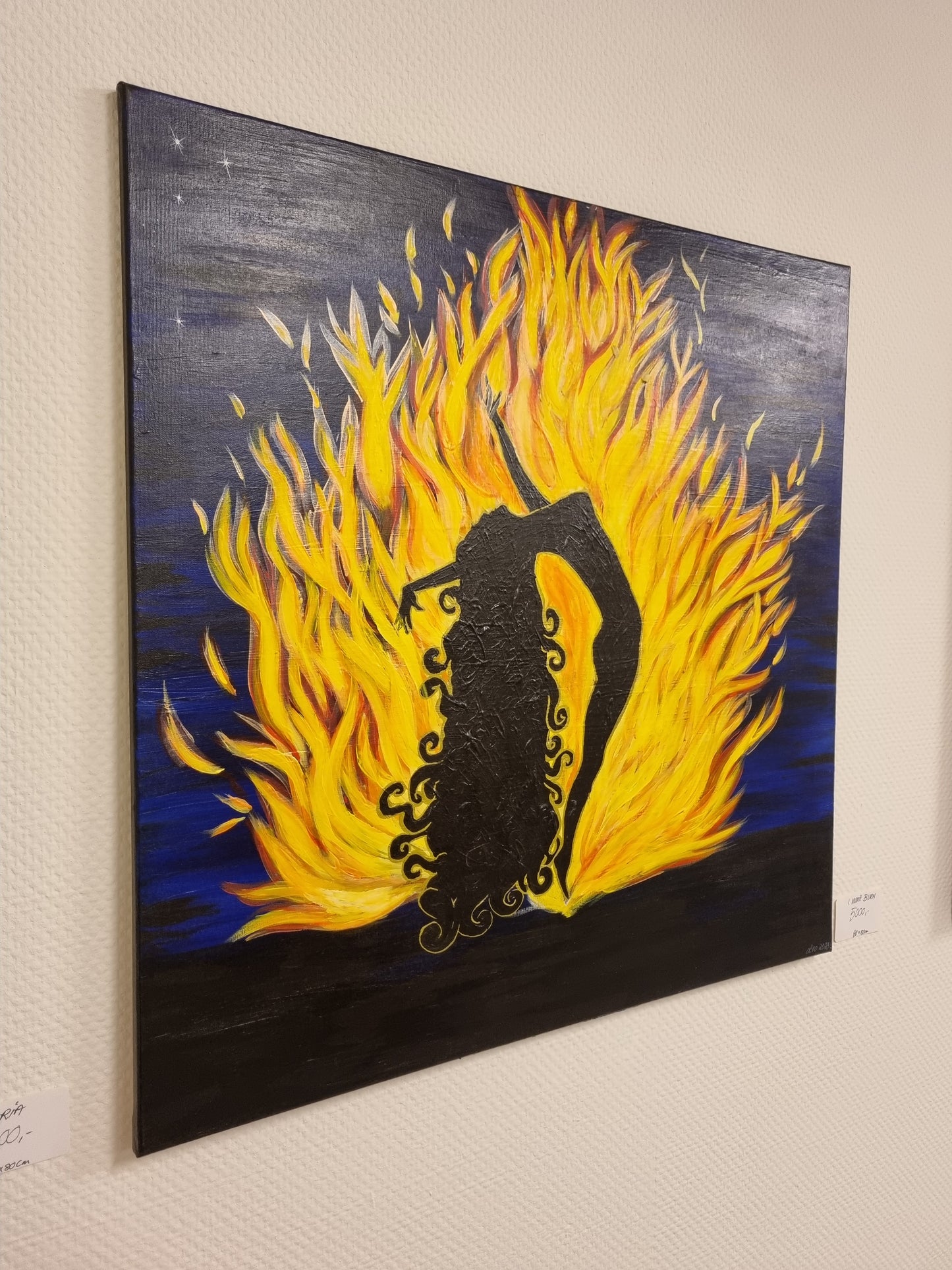 Maleri: "I won't burn"