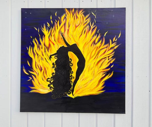 Maleri: "I won't burn"